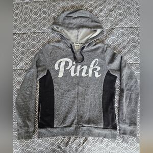 Victoria's Secret "Pink" Zipper Down Hoodie Size Small